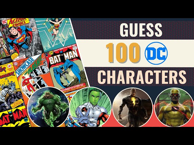 Ultimate DC Comics Quiz! | Guess 100 DC characters from the comics (HARD!)