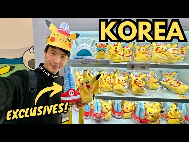 EVERYTHING POKEMON in KOREA! EXCLUSIVE PLUSH, Krispy Kreme Donuts & More! ポケモン 韓国 Pokémon Town 2024