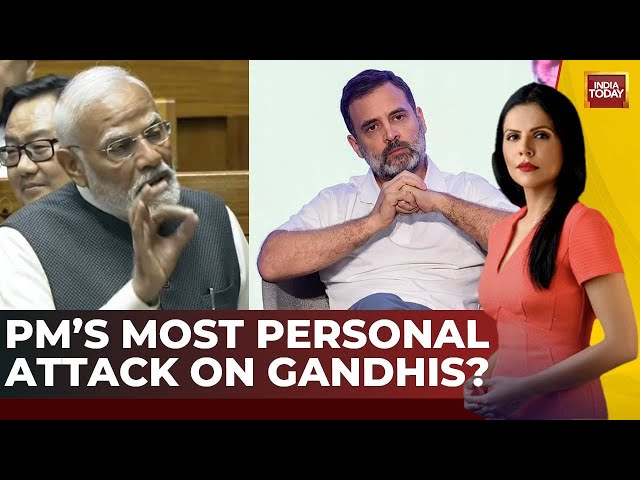 News Today With Preeti Choudhry: PM Modi's Parliament Speech, Most Personal Attack On Gandhis?