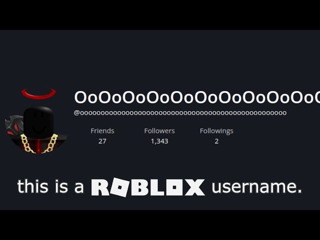 Pushing the Limits of ROBLOX Usernames