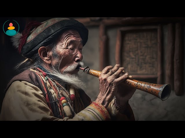 Tibetan Healing Flute, Stop Thinking Too Much, Eliminate Stress, Anxiety and Calm the Mind