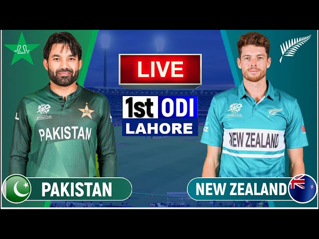 🔥Live: New Zealand Vs Pakistan | 1st ODI | Live Cricket Score & Commentary Last 6 overs