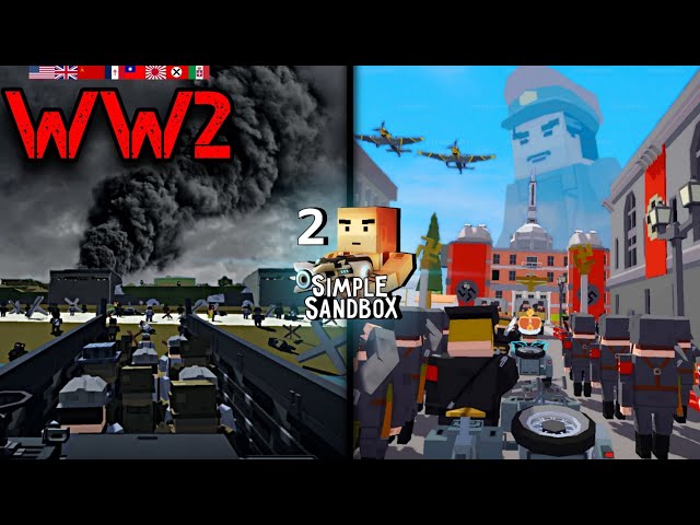 The World War II portrayed by Simple Sandbox 2 | Learn History in 16 Minutes