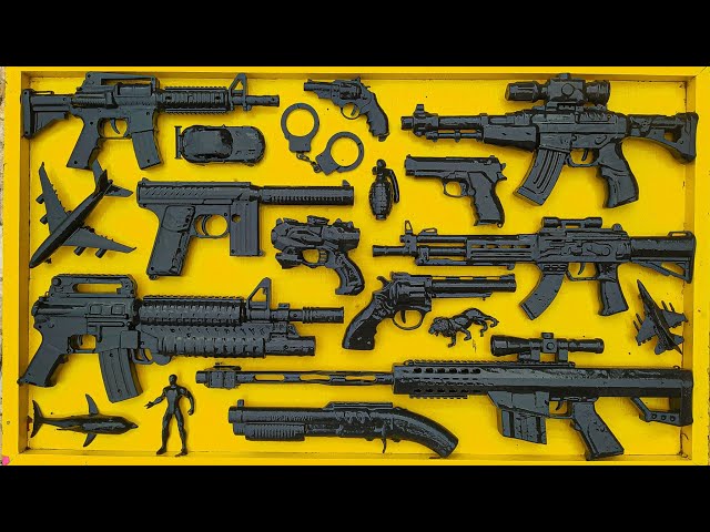 Membersihkan Sniper Rifle, Assault Rifle, AK47, Shotgun, Glock Pistol, Cowboy PSTL,Laser GUN, EPS 21