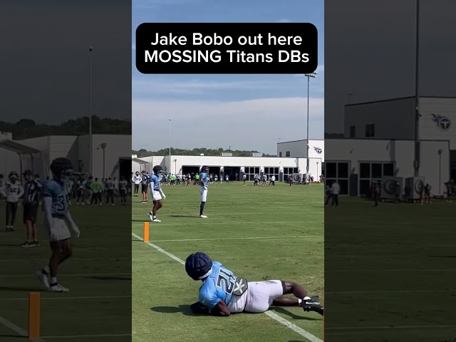 Jake Bobo absolutely MOSSING Titans DBs #nfl #seahawks