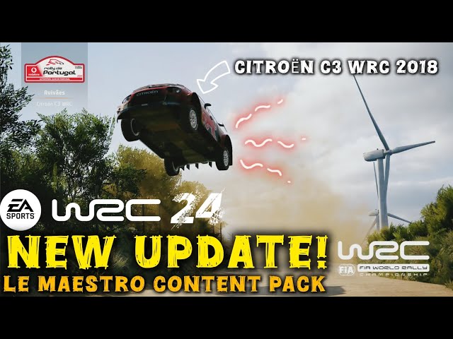 New Update! Le Maestro Content Pack - EA Sports WRC - Portugal -Citroën C3 WRC 2018 @ja_gameplay