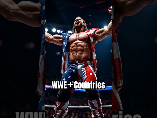 What if WWE wrestlers were from these countries? #WWE #wrestler #wrestling #superhero