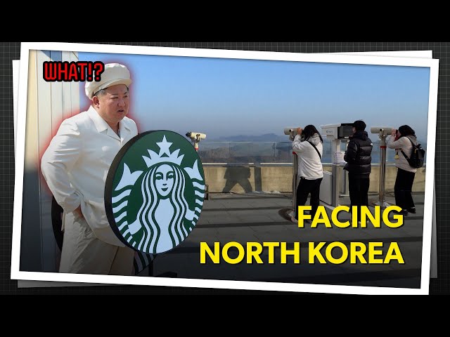 Starbucks with North Korean view: Triumph of capitalism or historical symbol?