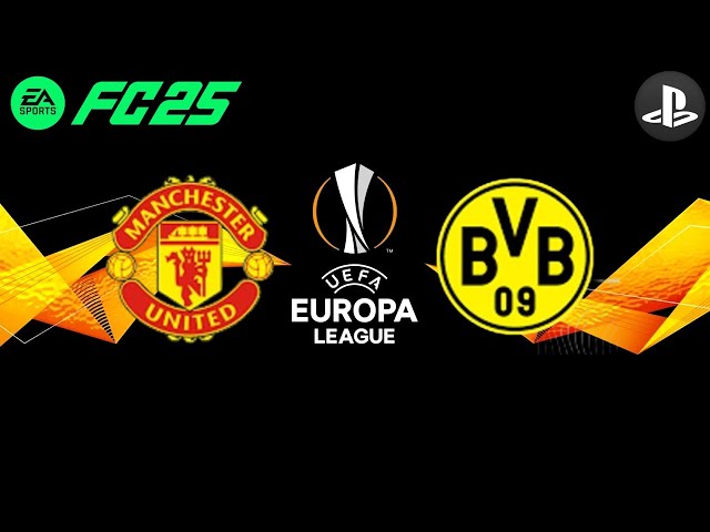 Final Europa League FC25 | Manchester United x Borussia Dortmund | Gameplay | 4k HDR | PS5