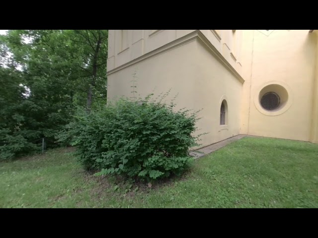 A Church in a Garden on Your VR180 Holiday