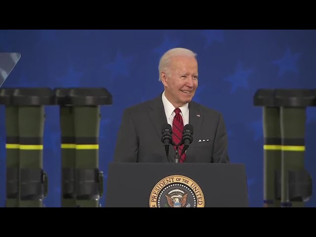 President Joe Biden visits Lockheed Martin weapons plant in Troy, Alabama