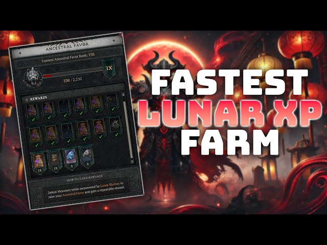 FASTEST Way to Farm Lunar Shrines in Diablo 4 RIGHT NOW!