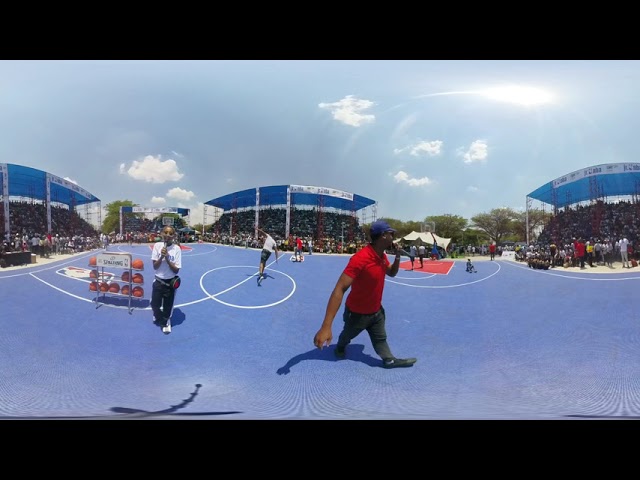 Dunking Happening at the jr. NBA in Royal Bafokeng 2018 360/VR