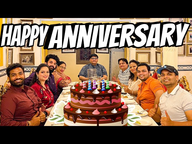 Bade Paaji & Bhabhi ki 1st Anniversary Celebration with Family ❤️