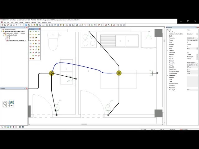 New in DDScad 15: Flexible Cabling and Automatic Conduits