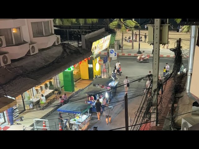 Pattaya Thailand balcony view Sat night