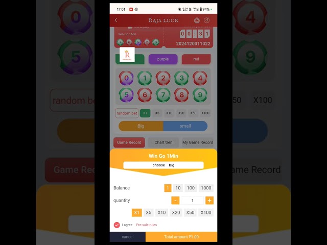 🔥Raja Luck Mod Apk | Raja luck game | Color Prediction Game Hack🤑#earnmoney