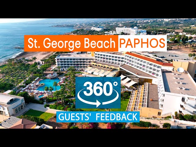 St  George Beach Hotel:  VR 360° Drone Review Based on TripAdvisor. Cyprus