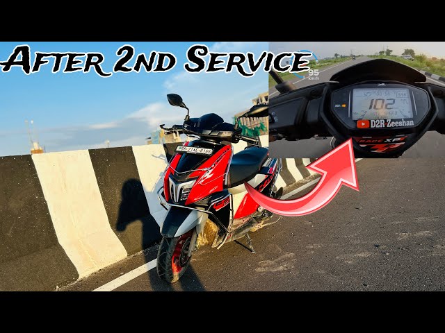 TVS Ntorq 125 Race Xp Top Speed Test After 2nd Service 🔥