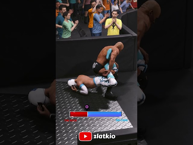 Sin Cara Outpowers The Rock and gets out of his submission #wwe #shorts #therock