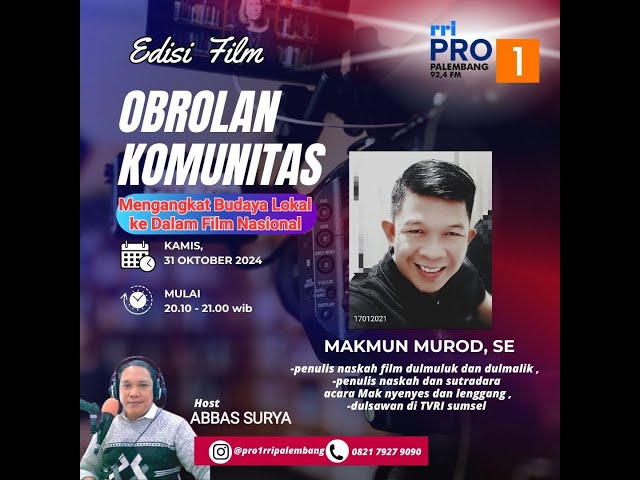 OBROLAN KOMUNITAS "FILM" - 31 OKTOBER 2024