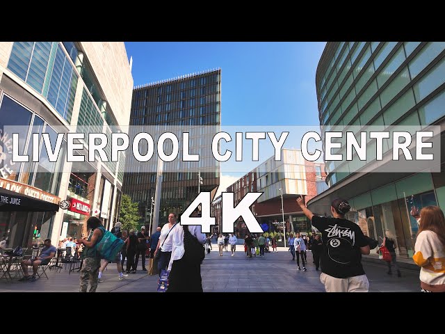 LIVERPOOL 4K | Walking Tour | City Centre | Bright Sunny Day