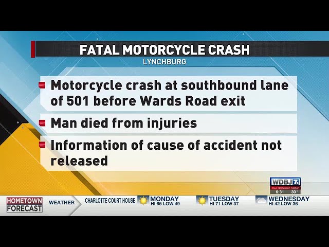 Fatal Lynchburg Motorcycle Crash