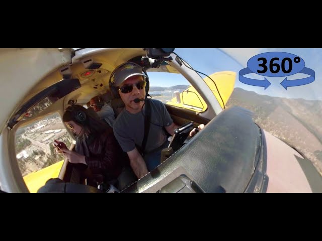 360 view - Landing at Big Bear Airport  |   Base to Final approach