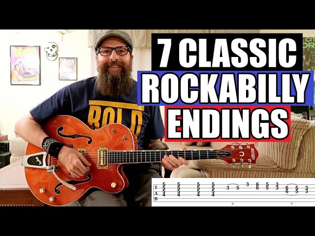 7 Classic Rockabilly Guitar Endings - Lesson w/TABS