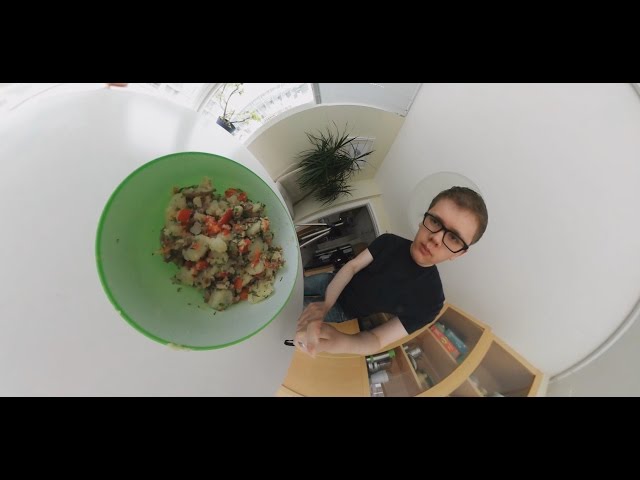 How to make Spanish Potato Salad recipe - Samsung Gear 360 in 4k