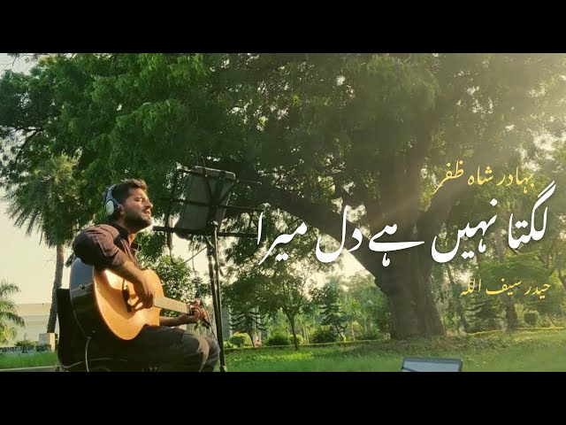 Lagta Nahin Hai Dil Mera | Poetry | Bahadur Shah Zafar | Haider Saif | Live