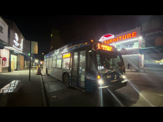 4K 2025: MTA NYC Bus 2021 Novabus LFS Hybrid #9839 On The Bx3