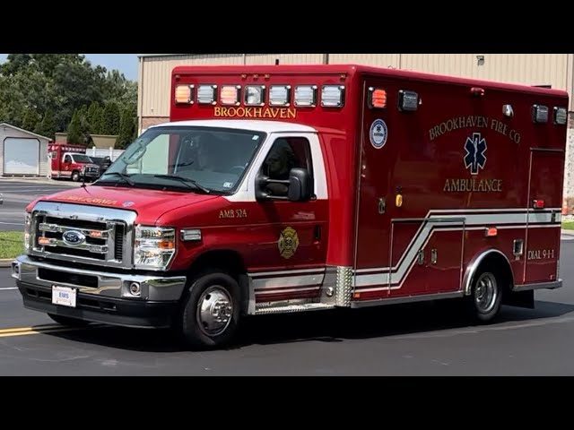 Brookhaven Fire Company Ambulance 52A Responding (X4) 8-16-24