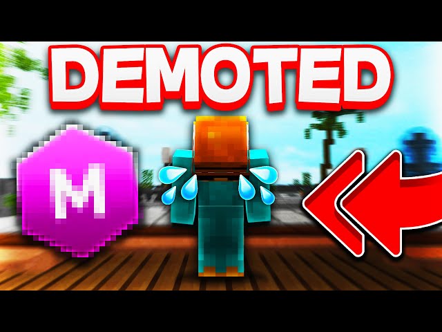 I got DEMOTED on Minemen Club... (FOR 2 DAYS 😱)