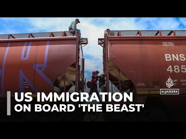 Migrants' perilous journey on 'The Beast' train, seeking new life in the US amid crackdown