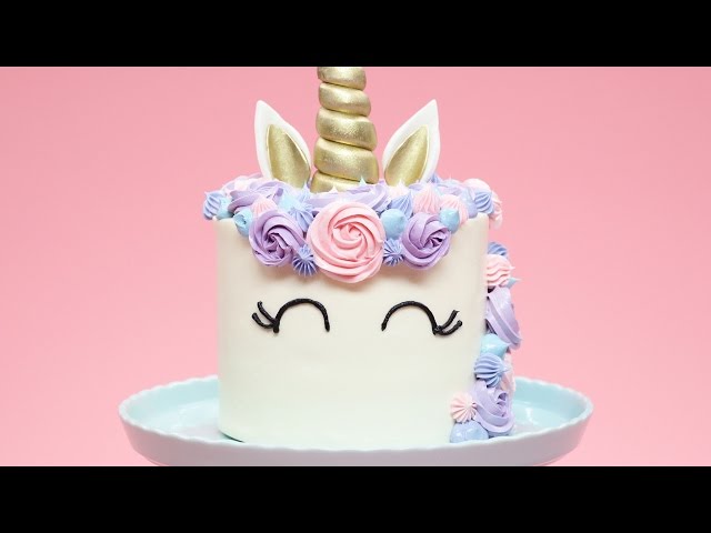 HOW TO MAKE A UNICORN CAKE - NERDY NUMMIES