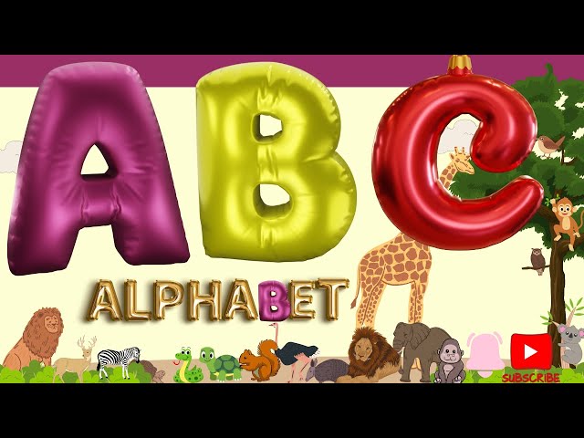 The ABC Phonic Song - Toddler Learning Video : "A is for Apple a a Apple, B is for Baby b b Baby"