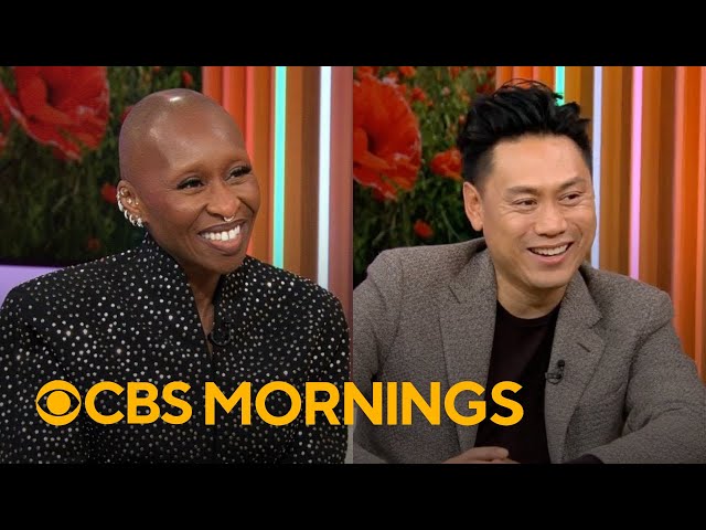 "Wicked" star Cynthia Erivo, director Jon Chu talk on-screen chemistry, live performances, more