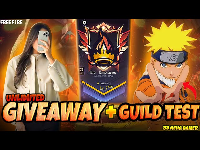 🔴FREE FIRE LIVE GIVEAWAY CUSTOM ROOMS FF LIVE GIVEAWAY & GUILD TEST#FFLIVEGIVEAWAY #freefire #live