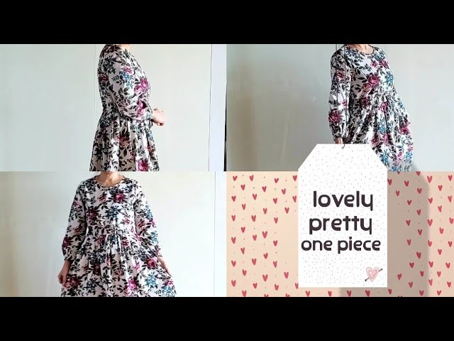 (eng sub) How to make an A-line dress with a waistline (3. Sleeve pattern)