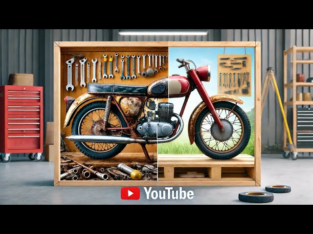 Restoring a 60-Year-Old Jawa Motorcycle: A Journey Through Time timelapse | Fizzlapse