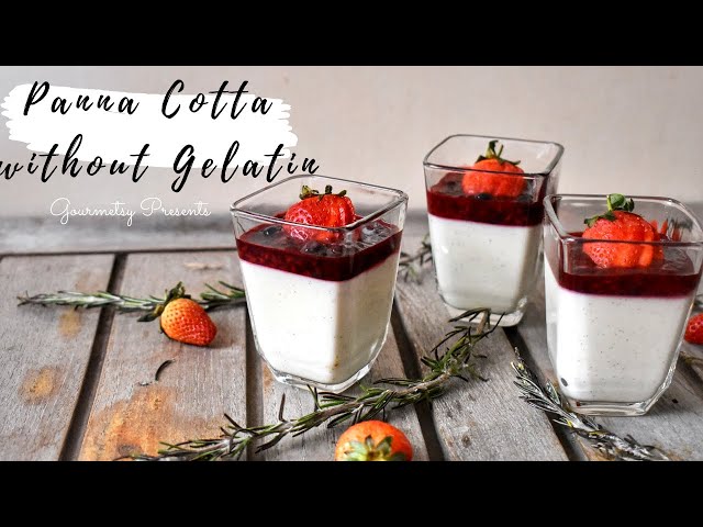 Vanilla Panna Cotta without gelatin | Recipe by Shikha Gulecha