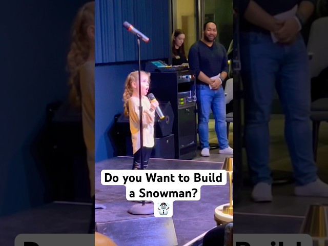 Do You Want to Build a SNOWMAN?☃️ #frozen #shorts #fun #singer #theatre #karaoke #wow #song #musical