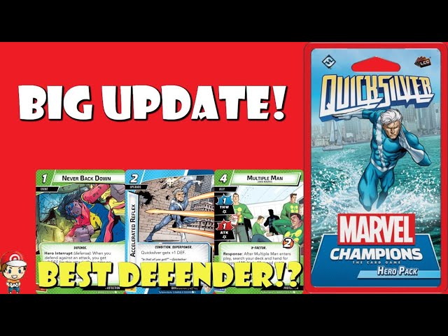 Big Quicksilver Hero Pack Update! - Best Defender in Marvel Champions?