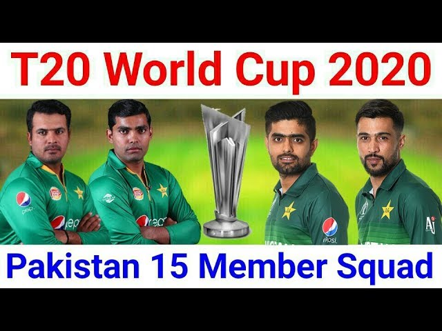 Pakistan Squad For T20 World Cup 2020 | Pakistan 15 Members Squad For CWC 2020 | Jalil Sports