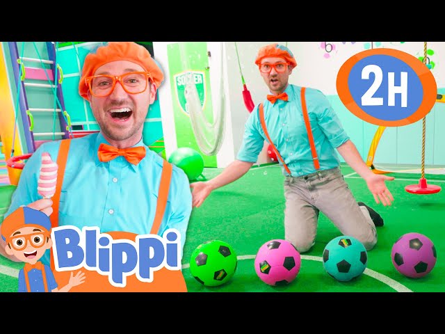 Blippi's Colorful Soccer Playground |  Blippi and Meekah Best Friend Adventures | Educational Videos