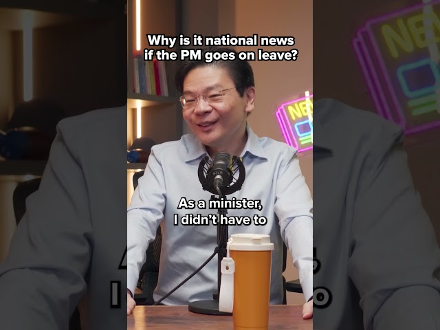 Why is it national news whenever Singapore's PM goes on leave? PM Wong answers. #lawrencewong #sg