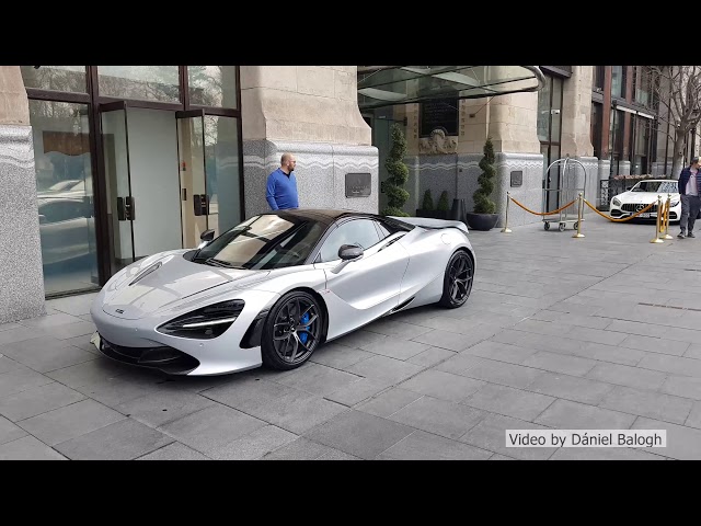 Josh Cartu,s McLaren 720S Spider Start up, Sound Acceleration and Roof Operation.