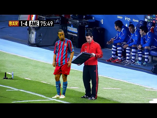 The Day Ronaldinho Substituted & Changed the Game for Barcelona