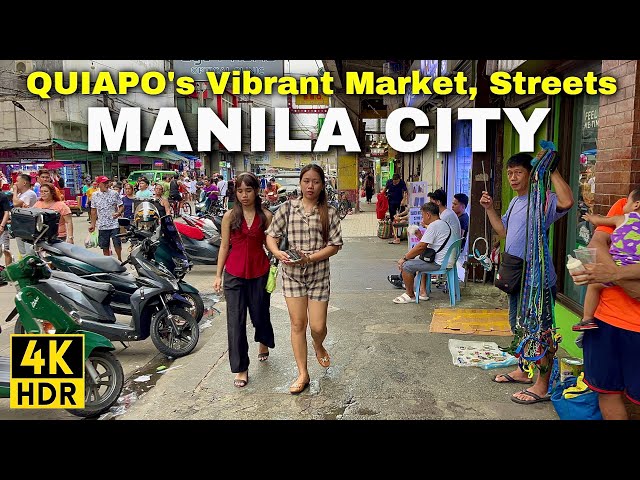 QUIAPO MANILA Streets & Markets | A Real-Life Walking Tour of DOWNTOWN MANILA, Philippines